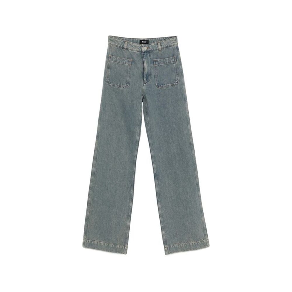 A.P.C. Blue Denim - Straight-Leg Jeans Women